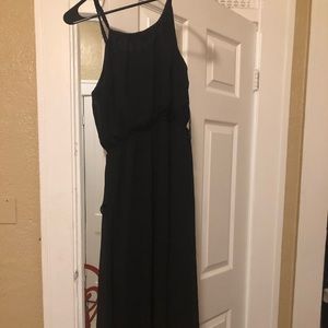 Black Chiffon Maxi Dress